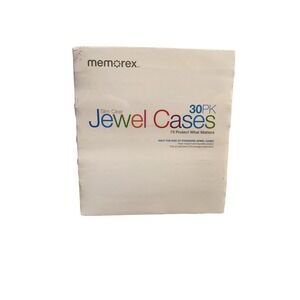 Memorex Slim Clear Jewel Cases 30‎ Pack Protect Your CDs